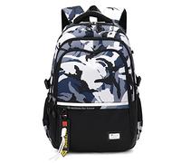 Armbq Camo Childrens Backpacks for Boys, Elementary Middle School Bags for Teens, Boys Casual Bookbags Travel Daypack
