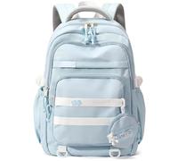 Armbq Children Backpack for Girls Aesthetic School Bags for Teen Girls Elementary Middle Causal Daypacks Blue Girls Bags