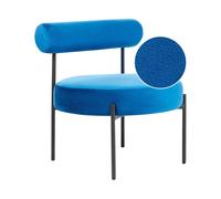 Beliani Armchair Alpha Velvet Navy Blue