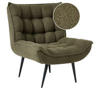 Armchair ALVESTA Boucle Dark Green