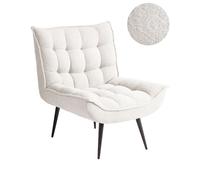 Armchair ALVESTA Boucle White