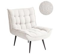 Armchair ALVESTA Boucle White