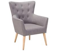 Armchair ANGEN Fabric Light Grey