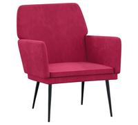 vidaXL Armchair Wine Red 62x79x79 cm Velvet