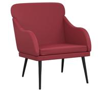 vidaXL Armchair Wine Red 63x76x80 cm Faux Leather
