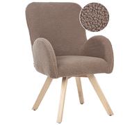 Armchair BJARN Boucle Brown