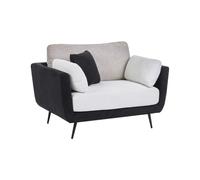Beliani Modern Armchair Bolga Fabric Black