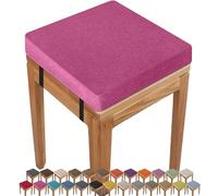 armchair booster cushion 28x28x8cm Square Seat Cushion Indoor/Outdoor thick, Anti-slip Buckle Stool,ChairPad with Removable Cover for Kitchen Bar Chairs