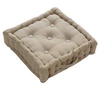 Armchair Booster Cushions 100% Cotton Filling Thick Seat Pad Durable & Soft Sofa Cushion Adults Chair Bolster Cushion Seat Car Seat dining chair cushions (45x45cm + 10cm) (Tan)