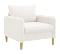 Armchair Bouclé Modern Living Room Chair Comfortable Fabric with Armrests vidaX