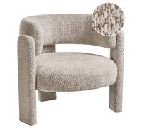 Armchair BUREA Chenille Light Beige
