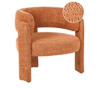 Armchair BUREA Chenille Orange