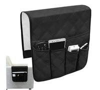 Armchair Caddy, 5 Pocket Waterproof Sofa Armrest Organizer Non-Slip Couch Pocket Large Capacity Bedside Recliner Couch Pocket, Sofa Armrest Organizer