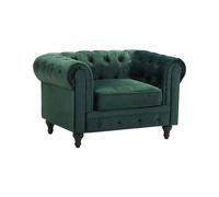 Armchair CHESTERFIELD Velvet Emerald Green