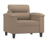 Armchair Compact Outdoor Sofa 60cm Faux Leather Lounge Chair for Waiting Room Study Bedroom Stylish Comfortable Seating Solution