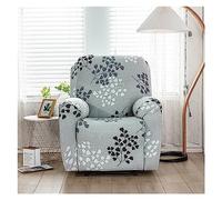 Armchair Covers 1/2/3 Seater Recliner Sofa Seat Covers Couch Slipcover Non-Slip Furniture Protector, Elastic Spandex Fabric Soft Recliner Chair Protectors with Side Pocket