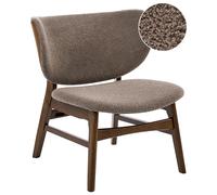 Beliani Traditional Armchair Day Boucle Taupe