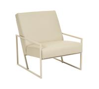Armchair DELARY Faux Leather Beige