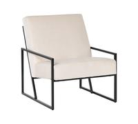 Beliani Armchair Delary Velvet Light Beige