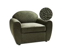 Armchair ELLEDE Boucle Dark Green