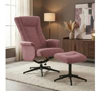 Armchair & Footstool Apero Recliner Rose Pink
