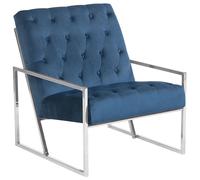 Armchair HARSTAD Velvet Dark Blue