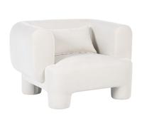 Armchair HOGBO Fabric White