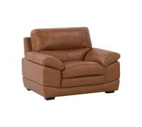 Armchair HORTEN Faux Leather Brown
