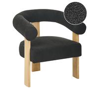 Armchair ILBRO Boucle Black/ Light Brown