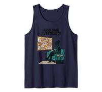 Armchair Investigator True Crime Mystery Solver Tank Top