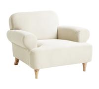 Beliani Armchair Kiberg Fabric Light Beige