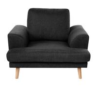 Armchair KILDAL Fabric Black