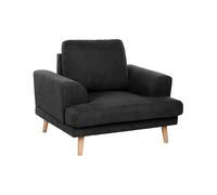Armchair KILDAL Fabric Black
