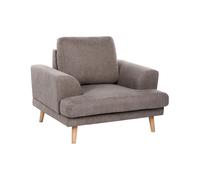 Beliani Modern Armchair Kildal Fabric Brown