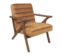 Beliani Retro Armchair Kisa Velvet Brown