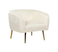 Armchair LACONIA Velvet Off-White