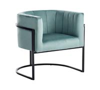 Armchair LARVIK II Velvet Mint Green