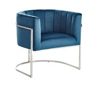 Armchair LARVIK Velvet Blue