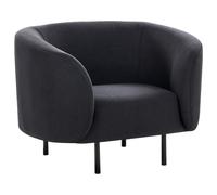 Armchair LOEN Fabric Black