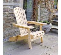 Armchair Lounger | Slide away Leg Rest | Newby Adirondack | Wooden Garden Chair