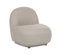 Beliani Minimalist Armchair Lovberg Fabric Beige