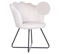 Armchair LOVELOCK Velvet Off-White