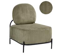 Armchair LUNDE Corduroy Green
