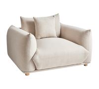 Armchair LUVOS Fabric Light Beige