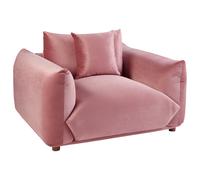 Beliani Armchair LUVOS Velvet Pink, Pink