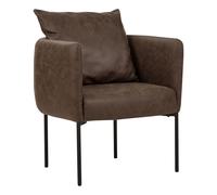 Armchair MALMOS Faux Leather Dark Brown