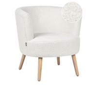 Beliani Armchair Odenzen Boucle White