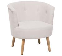 Beliani Armchair Odenzen Fabric Off-White