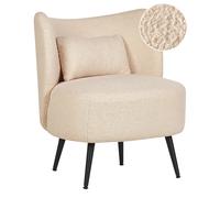 Beliani Armchair Otsby Boucle Beige