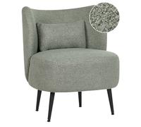 Beliani Armchair Otsby Boucle Light Green